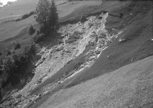 01.08.08 Erdschlipfe in Spirigen x Bürglen Hochwasser Okt 1933